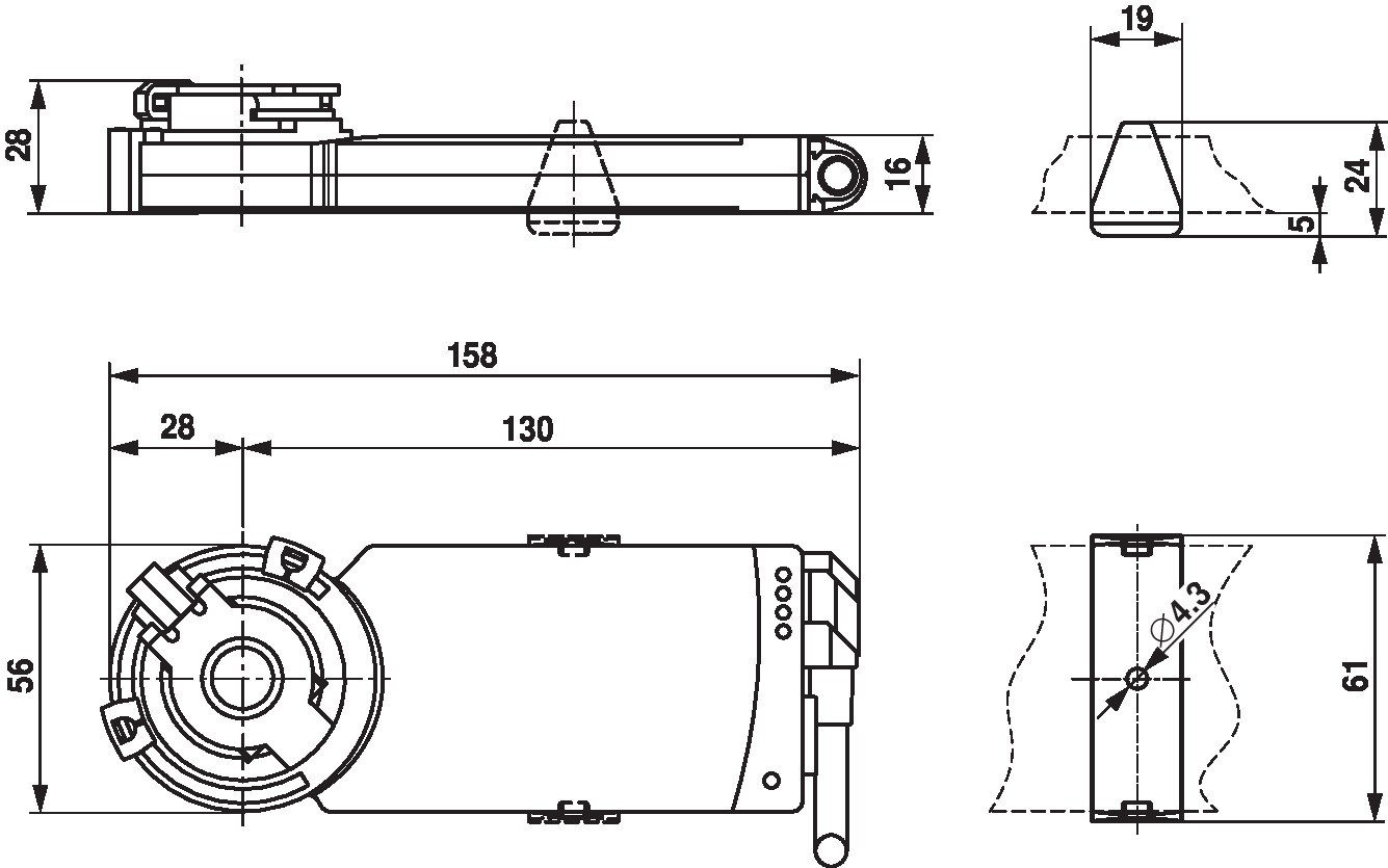 Электропривод Belimo CM24G-R (2 Н·м)