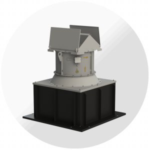 Крышный вентилятор ВКО-К-13-284 №12,5 с обратным клапаном, Ø1250 мм
