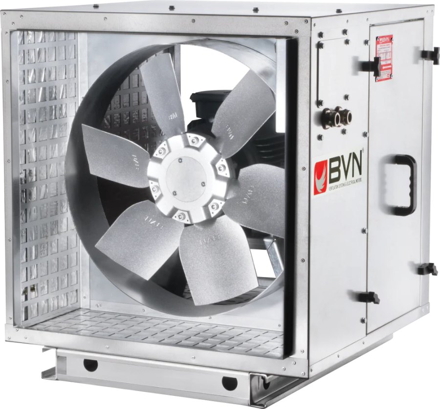 Шумоизолированный канальный осевой вентилятор дымоудаления ARMO-C 800/4